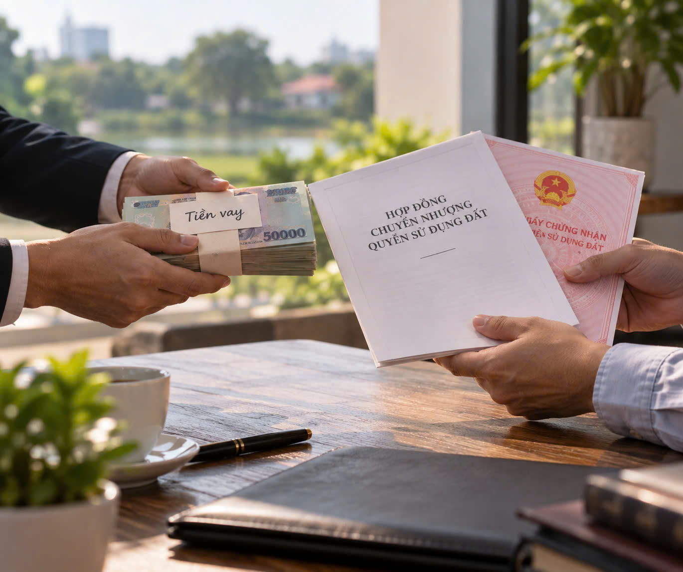 Vay tiền nhưng ký Hợp đồng chuyển nhượng quyền sử dụng đất