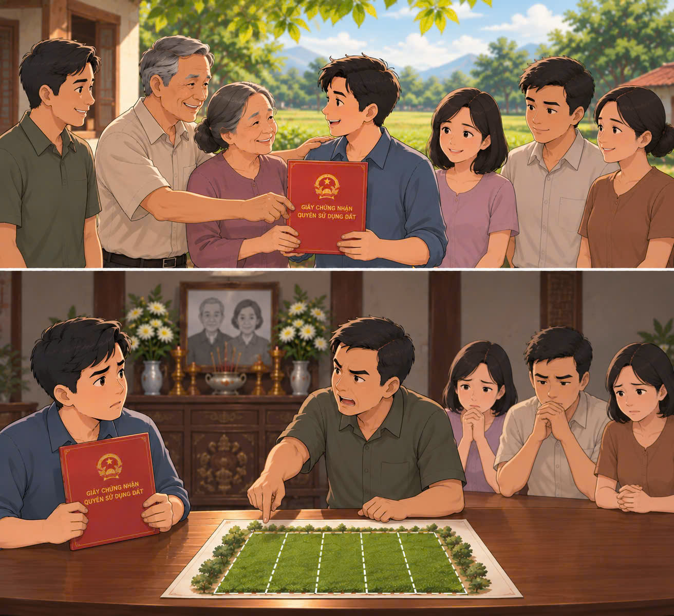 Cha mẹ tặng cho đất bằng miệng - Sau khi cha mẹ mất, đất có phải chia thừa kế?